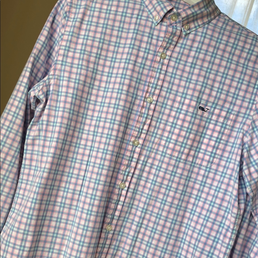 Vineyard Vines Plaid Slim Fit Tucker Shirt- Size M